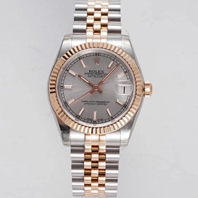 홍콩명품 [로렉스] 여성용 데이져스트 178271 플루티드 18k 로즈골드 31mm 쥬빌레 오토매틱 2236타입 실버 다이얼 rol5446  