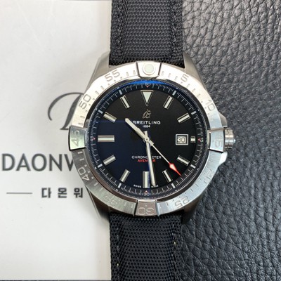 홍콩명품 [브라이틀링] 남성용 어벤져 44mm 나일론줄 오토매틱 2836-2 타입 블랙 다이얼 bre6061  