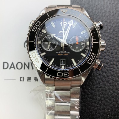 홍콩명품 [오메가] 남성용 씨마스터 신제품 215.30.46.51.01.001 플래닛 오션 600m 코액시얼 마스터 크로노미터 45.5mm 크로노그래프 오토매틱 Cal.9900 타입 블랙 다이얼 omg0203  