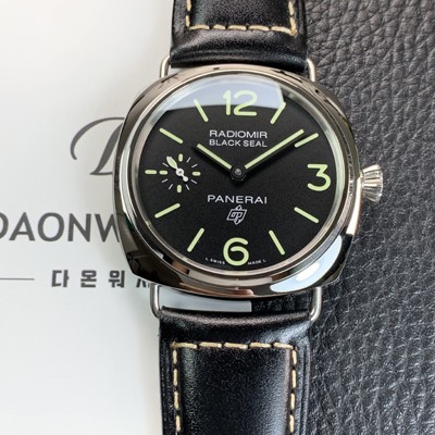 홍콩명품 [파네라이] 남성용 라디오미르 PAM00754 블랙 씰 로고 45mm 오토매틱 Cal.P.6000타입 블랙 다이얼 pan5241  