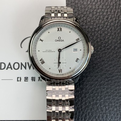 홍콩명품 [오메가] 남성용 드빌 스몰 434.10.41.20.02.001 세컨즈 마스터 크로노미터 41mm 오토매틱 Cal.8802 타입 실버 다이얼 omg0210  