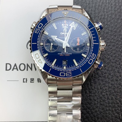 홍콩명품 [오메가] 남성용 씨마스터 신제품 215.30.46.51.03.001 플래닛 오션 600m 코액시얼 마스터 크로노미터 45.5mm 크로노그래프 오토매틱 Cal.9900 타입 블루 다이얼 omg0202  