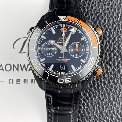홍콩명품 [오메가] 남성용 씨마스터 신제품 215.92.46.51.01.001 플래닛 오션 600m 코액시얼 마스터 크로노미터 45.5mm 크로노그래프 오토매틱 Cal.9900 타입 딥 블랙 다이얼 omg0244  