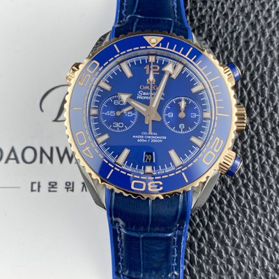 홍콩명품 [오메가] 남성용 씨마스터 신제품 215.23.46.51.03.001 플래닛 오션 600m 코액시얼 마스터 크로노미터 45.5mm 크로노그래프 오토매틱 Cal.9900 타입 블루 다이얼 omg0245  
