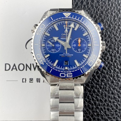 홍콩명품 [오메가] 남성용 씨마스터 신제품 215.30.46.51.03.001 플래닛 오션 600m 코액시얼 마스터 크로노미터 45.5mm 크로노그래프 오토매틱 Cal.9900 타입 블루 다이얼 omg0249  