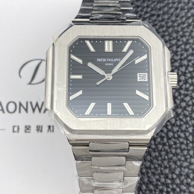 홍콩명품 [파텝필립] 남성용 큐비투스 데이트 Ref.5821 45mm 오토매틱 Cal.26-330 SC 타입 블랙 다이얼 pat2263  