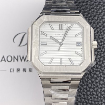홍콩명품 [파텝필립] 남성용 큐비투스 데이트 Ref.5821 45mm 오토매틱 Cal.26-330 SC 타입 화이트 다이얼 pat2264  