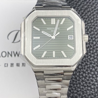 홍콩명품 [파텝필립] 남성용 큐비투스 데이트 Ref.5821 45mm 오토매틱 Cal.26-330 SC 타입 그린 다이얼 pat2265  