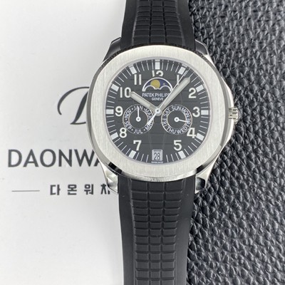 홍콩명품 [파텝필립] 남성용 아쿠아넛 5261R 루스 연간 캘린더 문페이즈 39.9mm 오토매틱 Cal.324 S C 타입 블랙 다이얼 pat2268  