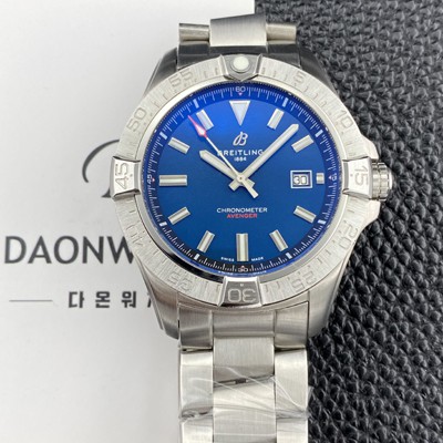 홍콩명품 [브라이틀링] 남성용 어벤져 44mm 메탈줄 오토매틱 2836-2 타입 블루 다이얼 bre6068  