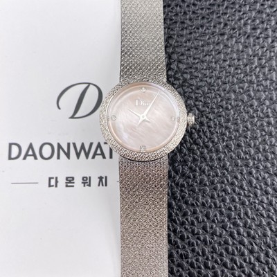 홍콩명품 
[디올] 여성용 라디드 사틴 25mm 쿼츠 무브먼트 자게 다이얼 dio1011  