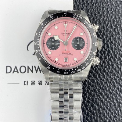 홍콩명품 [튜더] 남성용 헤리티지 블랙베이 M79360N 크로노그래프 팬더 41mm 오토매틱 7750무브먼트 핑크 다이얼 tud5138  