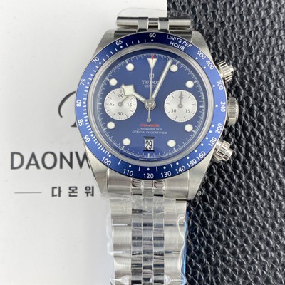 홍콩명품 [튜더] 남성용 헤리티지 블랙베이 M79360N 크로노그래프 팬더 41mm 오토매틱 7750무브먼트 블루 다이얼 tud5140  