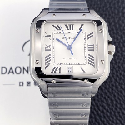 홍콩명품 [까르띠에] 남성용 산토스 드 까르띠에 워치 WSSA0018 라지 39.8mm 오토매틱 9015 무브먼트 화이트 다이얼 car69388  