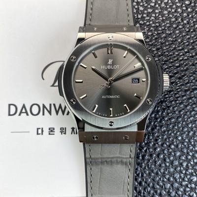 홍콩명품 [휴블렛] 남성용 클래식 퓨전 542.NX.7071.LR 42mm 오토매틱 2892타입 그레이 다이얼 hub2143  