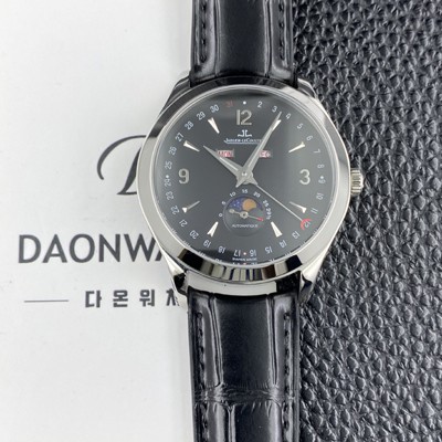 홍콩명품 [예거르쿨트르]남성용 마스터 캘린더 문페이즈 39mm 오토매틱 cal.866타입 블랙 다이얼 jag0430  