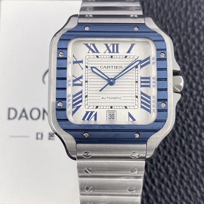 홍콩명품 [까르띠에] 남성용 산토스 드 까르띠에 워치 WSSA0047 라지 39.8mm 오토매틱 9015 무브먼트 실버 다이얼 car69392  