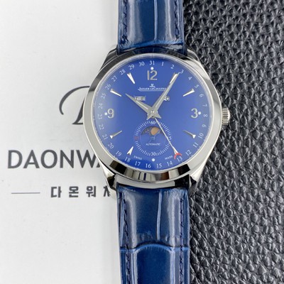 홍콩명품 [예거르쿨트르]남성용 마스터 캘린더 문페이즈 39mm 오토매틱 cal.866타입 블루 다이얼 jag0432  