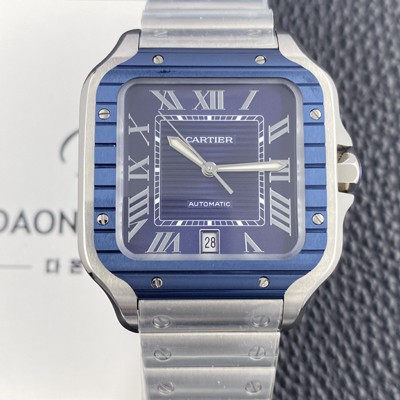 홍콩명품 [까르띠에] 남성용 산토스 드 까르띠에 워치 WSSA0048 라지 39.8mm 오토매틱 9015 무브먼트 블루 다이얼 car69393  
