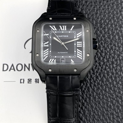 홍콩명품 [까르띠에] 남성용 산토스 드 까르띠에 워치 WSSA0039 라지 39.8mm 오토매틱 9015 무브먼트 블랙 다이얼 car69394  