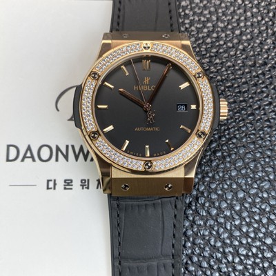 홍콩명품 [휴블렛] 남성용 클래식 퓨전 542.OX.1181.LR.1104 18K 로즈골드 42mm 오토매틱 2892타입 블랙 다이얼 hub2148  