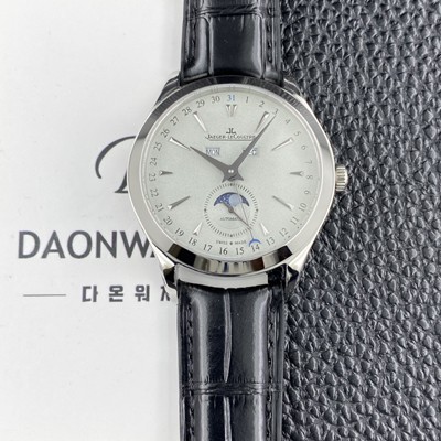 홍콩명품 [예거르쿨트르]남성용 마스터 캘린더 문페이즈 39mm 오토매틱 cal.866타입 그레이 다이얼 jag0434  