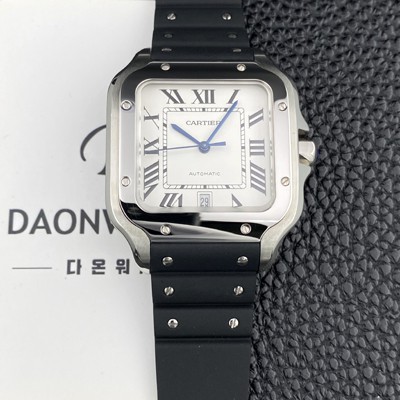 홍콩명품 [까르띠에] 남성용 산토스 드 까르띠에 워치 WSSA0018 라지 39.8mm 오토매틱 9015 무브먼트 화이트 다이얼 car69396  