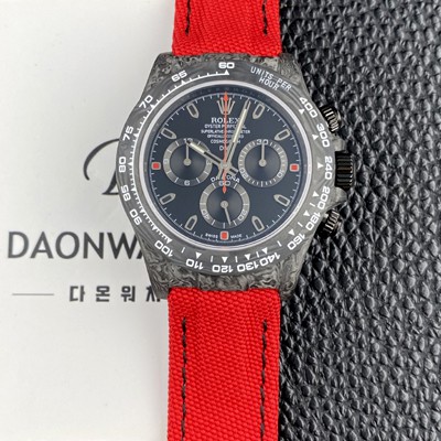 홍콩명품 [로렉스]남성용 데이토나 DIW 포지드카본 커스텀 40미리 크로노그래프 오토매틱 Cal.4130 무브먼트 블랙 다이얼 rol5644  