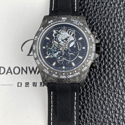 홍콩명품 [로렉스]남성용 데이토나 DIW 포지드카본 커스텀 40미리 크로노그래프 오토매틱 Cal.4130 무브먼트 블랙 다이얼 rol5645  