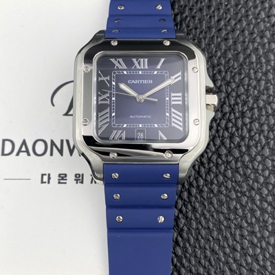 홍콩명품 [까르띠에] 남성용 산토스 드 까르띠에 워치 WSSA0071 라지 39.8mm 오토매틱 9015 무브먼트 블루 다이얼 car69398  