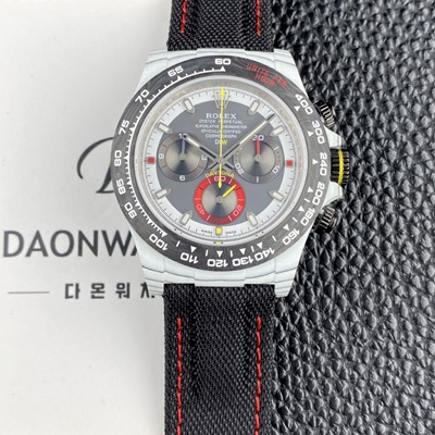 홍콩명품 [로렉스]남성용 데이토나 DIW 포지드카본 커스텀 40미리 크로노그래프 오토매틱 Cal.4130 무브먼트 그레이 다이얼 rol5656  