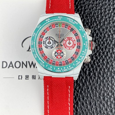 홍콩명품 [로렉스]남성용 데이토나 DIW 포지드카본 커스텀 40미리 크로노그래프 오토매틱 Cal.4130 무브먼트 실버 다이얼 rol5651  