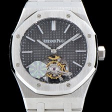 홍콩명품 [오데마피게] 남성용 VIP타입 로얄오크 투어빌론 씬-엑스트라 UP!! 15202ST.OO.1240ST.01 그레이 와플 다이얼 니켈도금된 세귤 리얼 투어빌론 신형 무브먼트 브레이슬릿 AUD0100  