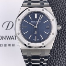 홍콩명품 [오데마피게] 남성용 NEW 로얄오크 15202ST.OO.1240ST.01 슬림 39mm사이즈 UP!! 블루 와플 다이얼 브레이슬릿 오토매틱 무브먼트 AUD0142  