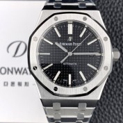 홍콩명품 [오데마피게] 남성용 하이엔드 로얄오크 15400ST.OO.1220ST.01 오토매틱 Cal.3120타입 41mm 블랙 와플 다이얼 AUD4234  
