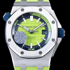 홍콩명품 [오데마피게] 남성용 그린 세라믹 다이버!!로얄오크 오프쇼어15710ST.OO.A038CA.01 그린 와플 다이얼 오토매틱 무브먼트 AUD4450  