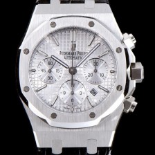 홍콩명품 [오데마피게] 남성용 로얄오크 데일리워치 강추!! 26320ST.OO.1220ST.02 크로노그래프 화이트 실버 와플 다이얼 신형 ETA 7750B-2 신형 레귤레이터 무브먼트 AUD0200  