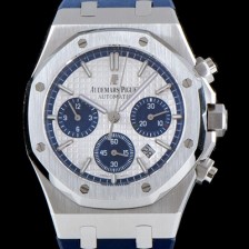 홍콩명품 [오데마피게] 남성용 로얄오크 26326ST.OO.D027CA.01 크로노그래프 화이트 와플 다이얼 신형 ETA 7750B-2 오토매틱 무브먼트 AUD0130  