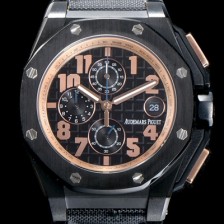 홍콩명품 [오데마피게] 남성용 로얄오크 오프쇼어 26378IO.OO.A001KE.01 아놀드 리미티드 에디션 크로노그래프 블랙 와플 다이얼 스위스 쿼츠 무브먼트 AUD0102  