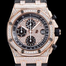 홍콩명품 [오데마피게] 남성용 로얄오크 오프쇼어 26067OR.ZZ.D002CR.01 크로노그래프 럭셔리다이아 풀페이버 18K로즈골드 다이얼 오토매틱 무브먼트 AUD0405  