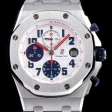 홍콩명품 [오데마피게] 남성용 로얄오크 오프쇼어 26170ST.OO.D101CR.02 판다 다이얼 에디션!!크로노그래프 화이트 와플 다이얼 브레이슬릿 오토매틱 무브먼트 AUD0214  