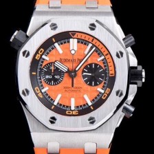 홍콩명품 [오데마피게] 남성용 로얄오크 오프쇼어 26703ST.OO.A070CA.01 1:1 베스트 에디션 크로노그래프 오렌지 러버 스트랩 오토매틱 무브먼트 AUD0224  