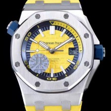 홍콩명품 [오데마피게] 남성용 옐로 세라믹 다이버!!로얄오크 오프쇼어15710ST.OO.A038CA.01 옐로 와플 다이얼 오토매틱 무브먼트 AUD4450  