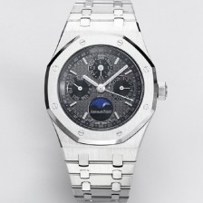 홍콩명품 [오데마피게] 남성용 로얄오크 26574 퍼페츄얼 캘린더 문페이즈 41mm 다크 그레이 다이얼 신형 5134 오토매틱 무브먼트 AUD4202  