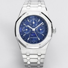 홍콩명품 [오데마피게] 남성용 로얄오크 26574 퍼페츄얼 캘린더 문페이즈 41mm 블루 다이얼 신형 5134 오토매틱 무브먼트 AUD4201  