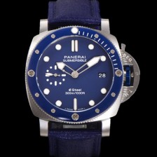 홍콩명품 [파네라이] 남성용 서브머시블 블루 프로폰도 PAM01289 오토매틱 Cal P. 900 타입 44mm 블루 다이얼 pan5213  