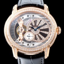 홍콩명품 [오데마피게] 남성용 밀레어리 럭셔리 베젤 투라인 77247OR.ZZ.A812CR.01 18K 로즈골드 다이아몬드 셋팅&골드 스켈레톤 다이얼 오토매틱 무브먼트 AUD0110  