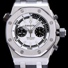 홍콩명품 [오데마피게] 남성용 로얄오크 오프쇼어 크로노그래프 화이트 다이얼 오토매틱 무브먼트 AUD0400  