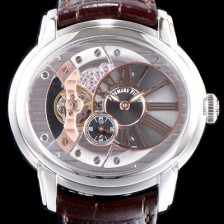 홍콩명품 [오데마피게] 남성용 밀레어리 최신형 업그레이드 모델 15350ST.OO.D002CR.01 칼리버 4101 실버 스켈레톤 다이얼 오토매틱 무브먼트 AUD0103  