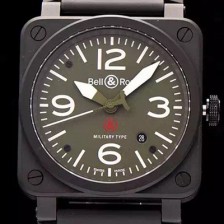홍콩명품 [벨엔로스] 남성용 에비에이션 밀리터리 타입 지아이조 오토메틱 그린다이얼 BEL4210  